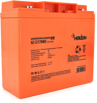Аккумуляторная батарея MERLION GL12170M5 12 V 17Ah (GL12170M5 GEL)