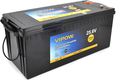 Аккумуляторная батарея Vipow LiFePO4 25.6V 100Ah со встроенной ВМЅ платой 80A (LiFePO4256-100 / 80)
