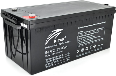 Аккумуляторная батарея Ritar LiFePO4 25.6V 100Ah 2560Wh (R-LFP 25.6V 100Ah)