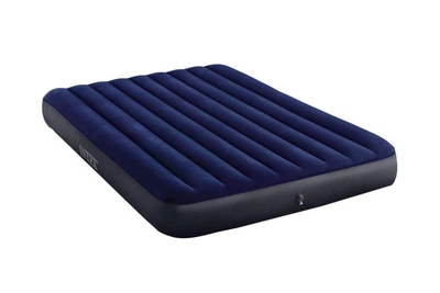 Двухместный надувной матрас для дома и кемпинга Intex Classic Downy ПВХ Синий 183x203x25 см (IP-170420)