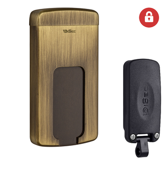 Протектор DISEC MAGNETIC_3G MG220MINI LEVER_KEY OVAL 12мм Бронза_сатин 3клас BS 3KEY KM0P70 Зовнішній