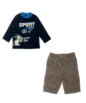 Костюм : Джемпер, брюки Losan MC BABY BOYS BABY (027-8026AC/32) Темно-синий M3-62 см