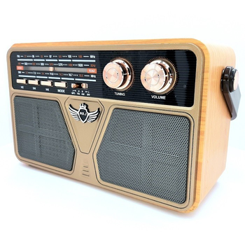 Аккумуляторный радиоприемник с пультом и Bluetooth радио Kemai Retro (MD-507BT)