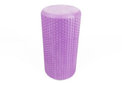 Масажний ролик для йоги та фітнесу EasyFit Foam Roller 30 см фіолетовий EVA піна EF-2024
