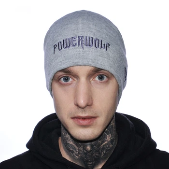 Шапка с вышивкой Rockway Powerwolf серая Серый (00000005976)