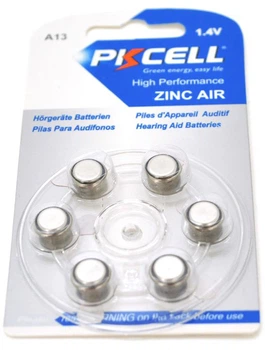 Батарейка воздушно цинковая PkCell 1.4V ZA312 6 шт (ZA312-6B)