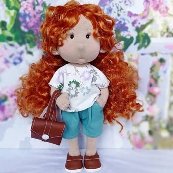 Интерьерная текстильная кукла ручной работы Белла Hand Made
