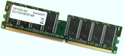 Оперативная память Swissbit DDR 1Gb 400MHz 3200U CL3 2.6V (SDU01G64H3BF2MT-50R) Б/У