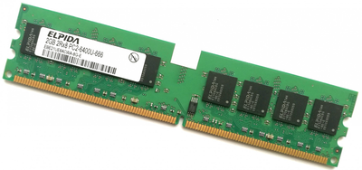 Оперативная память Elpida DDR2 2Gb 800MHz PC2 6400U CL6 (EBE21UE8ACWA-8G-E) Б/У