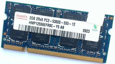 Оперативная память для ноутбука Hynix SODIMM DDR2 2Gb 667MHz 5300s CL5 (HMP125S6EFR8C-Y5 AB) Б/У
