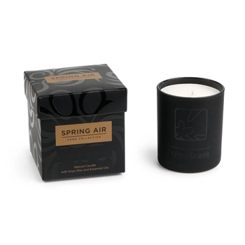 Парфюмированная свеча премиум-класса Spring Air® UltraScent Satin Noir Чёрный атлас 230 мл в стекле