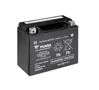 Акумулятор Yuasa MF VRLA Battery AGM (сухозаряжений) 18,9 Ah/12V "0" (+ справа)