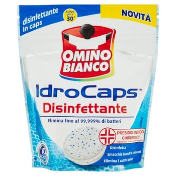Капсули для стирки OMINO BIANCO 10 IDRO CAPS DISINFETTANTE