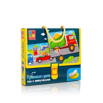 Игра развивающая Vladi Toys Транспорт На липучках (VT1302-28)