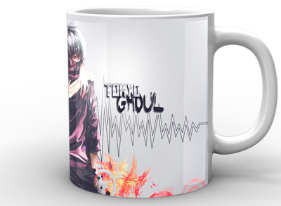 Кружка Geek Land біла Tokyo Ghoul Токійський гуль постер TG.02.028