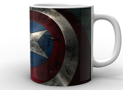 Кружка GeekLand Капитан Америка Captain America щит CA.02.005