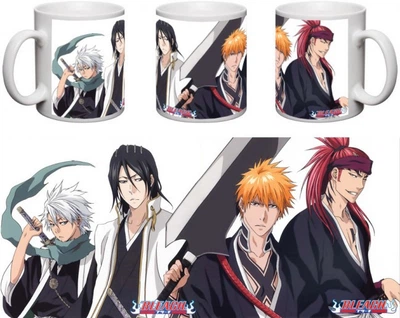 Кружка Блич Bleach герои керамика, белого цвета 330мл.