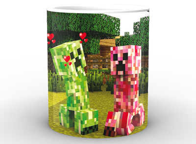 Кружка GeekLand Minecraft Майнкрафт криперы MС.02.006