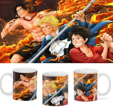 Кружка Geek Land Великий куш One Piece Сабо, Ейс та Луффі OP.02.017