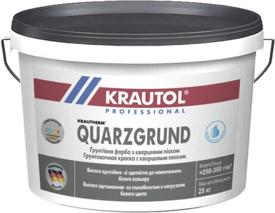 Ґрунтовка адгезійна Krautol Krautherm Quarzgrund Grau 20 л Прозора (IG140256)
