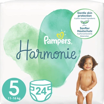 Pieluchy Pampers Harmonie Rozmiar 5 (11-16 kg) 24 szt. (8006540156674)