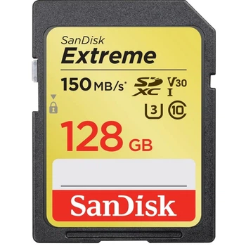 Карта пам'яті SanDisk SDXC Extreme 128GB C10 UHS-I U3 (SDSDXV5-128G-GNCIN)