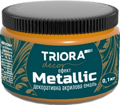 Декоративная акриловая эмаль TRIORA 0.1 кг Бронза