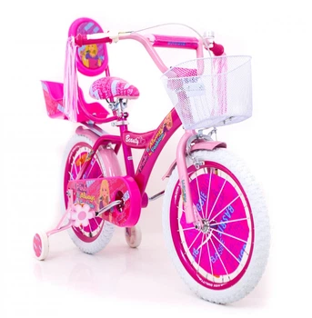 Велосипед для девочки "BARBIE-20" Барби с Багажником для кукол