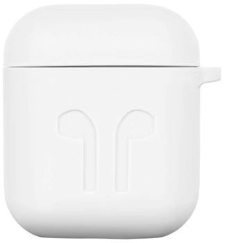 Чехол 2Е для Apple AirPods Pure Color Silicone Imprint 1.5 мм White (2E-AIR-PODS-IBSI-1.5-WT)