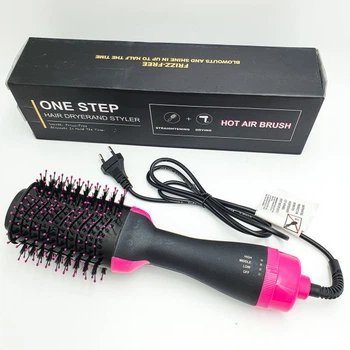 Фен Щетка расческа 3в1 One step Hair Dryer 1000 Вт 3 режима выпрямитель для укладки волос стайлер с функцией ионизации