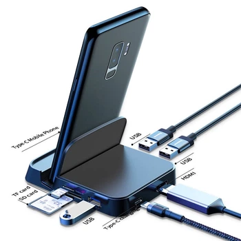 Док-станция подставка для мобильных телефонов BASEUS Mate Docking Type-C mobile phone intelligent |7in1|