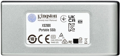 SSD диск Kingston XS2000 Portable 1TB USB 3.2 Gen2 (2x2) Type-C IP55 3D NAND (SXS2000/1000G)