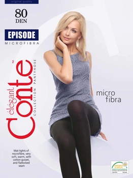Колготы 80 Den женские теплые Conte Elegant Ce Episode 3 р Темно-синие (4810226076804)