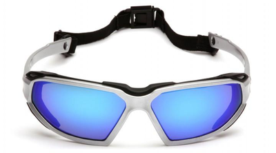 Баллистические очки Pyramex HIGHLANDER SILVER Ice Blue Mirror