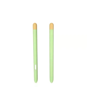 Чехол TPU Goojodoq Matt 2 Golor для стилуса Samsung Tab S7 11 T870 T875 S7 Plus 12.4 T970 T975 Green/Yellow