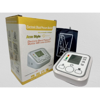 Тонометр плечовий Arm Style ms-103 Електричний автоматичний для вимірювання тиску та пульсу компактність живлення від батарейок