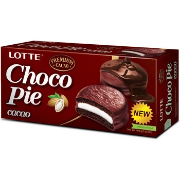 Тістечко шоколадне Choco Pie Какао LOTTE 168г