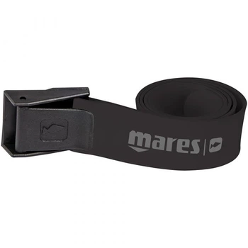 Ремень для фридайвинга Mares Rubber Belt пряжка пластик (чёрный) (425812.BK)