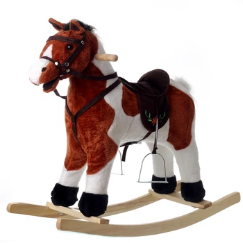 Коник гойдалка Huada Toys W10 музична Коричнева (А2306)