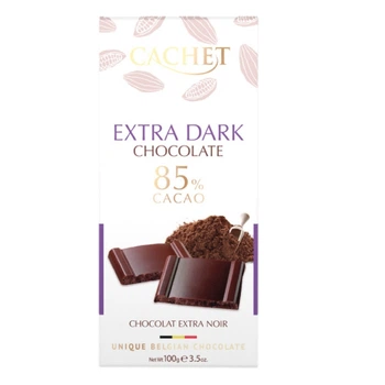 Шоколад черный Cachet Extra Dark 85% какао 100 г