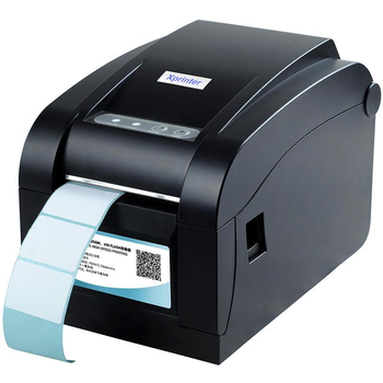 Термопринтер для печати этикеток Xprinter XP-350B с отделителем этикетки (Гарантия 1 год) Black