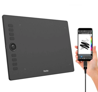 Графический планшет Parblo A610 Pro Win/MC/Android, перчатка