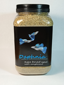 Корм для рыб Дафния сухая Буся Daphnia. Банка 600мл/100г