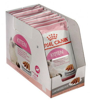 Royal Canin Kitten Loaf 85 гр упаковка 12 шт вологий корм у паштеті для кошенят до 12 місяців