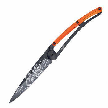 Нож Deejo Tattoo Black 37g, Orange, Skate 1GB110