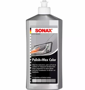 Поліроль кольоровий Sonax NanoPro з воском сірий 250 мл 4064700296343