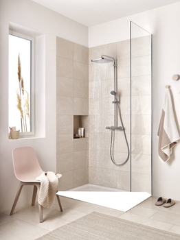 Душевая система с термостатом GROHE Vitalio Start 250 Cube 26696000 