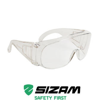 Окуляри захисні відкритого типу 2520 Sizam Over Spec прозорі 35040