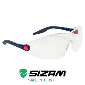 Очки защитные открытого типа с регулировкой длинны и углом оправы 2740 Sizam I-Max прозрачные 35046