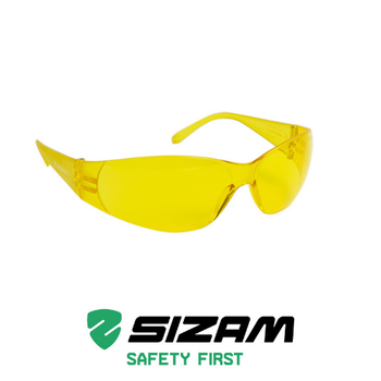 Очки защитные открытого типа 2721 Sizam I-Fit желтые 35044
